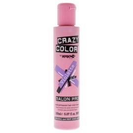 Crazy Color Tinte para el cabello, vegano y libre de crueldad, tinte temporal para cabello preaclarado o rubio, no requiere peróxido ni desarrollador (VIOLETTE)