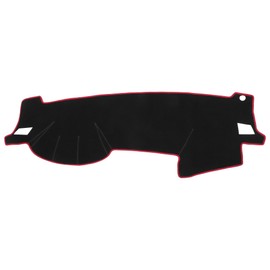 VekAuto Car Dashboard Cover Mat Compatible for Subaru Impreza 2003-2007, Protective Polyester Black Red Center Console Interior Trim Dash Board Mat