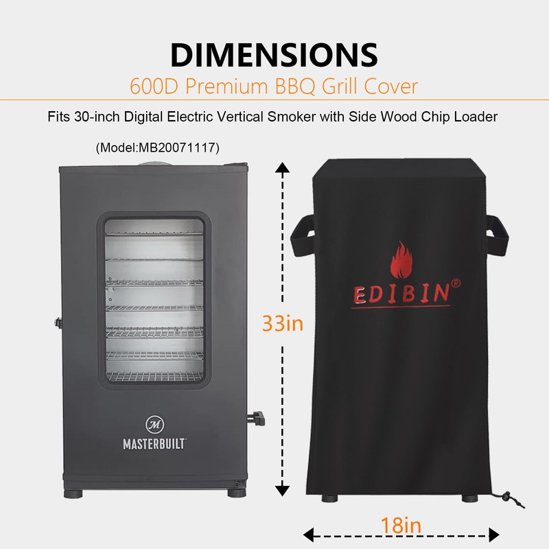30 inch Grill Cover for Masterbuilt 30-inch Digital Electric Vertical
