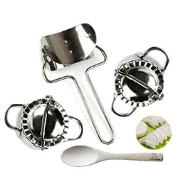 Morodo Chinese Dumplings Rapid Making Tool Set (1 Dumpling Skin Maker 2 Dumpling Molds)