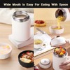 Khobisoft Food Flask With Folding Spoon, 600ml (20oz) Stainless Steel