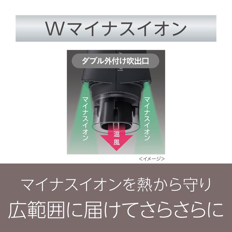 Panasonic EH-NE6J-P Dryer, Powerful Drying, Large Airflow, Negative Ions, Pink