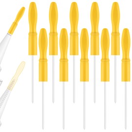 Gisafai 10 Pcs Caulk Tube Caps Reusable Caulk Saver Tube Sealer Caps Finishing Tool for Sealing and Preserving Open Universal Prevent Drying (Yellow)