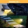 GKGG Solar Lights Outdoor Waterproof IP65, 76 LED 3 Lighting