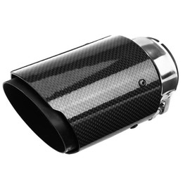 Umisu Carbon Fiber Exhaust Pipe Silencer Stainless Steel Car Rear Pipe 63mm Inner Diameter