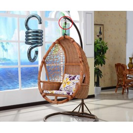 700lbs Weight Capacity Hammock Chair Spring for Porch Swings Hanging Chairs 2 Pieces Suspension Hooks