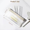 Dayinkes 4PCS Clear Pencil Case, Pencil Case with Zipper, TPU