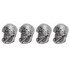 4PCS Tire Valve Cap Set Skull Style Dustproof Universal for