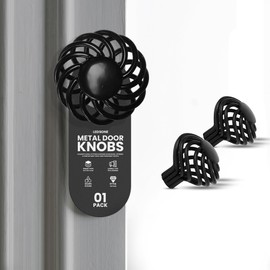 LEDSone 1PCS Metal Bird Cage 45mm Handle Door Pull Handle Drawer Knobs Rustic Dresser Flower Door Knob Birdcage Cabinet Handles Black Metal Knobs Black Door Handle Cupboard (Pack 1-45mm)