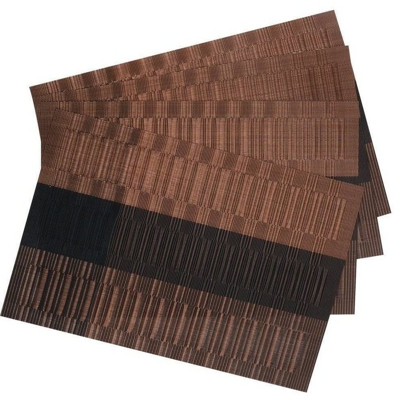 SHACOS Placemats Set of 4 Woven Vinyl Placemat for Dining