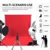 Easy-Going 5Wx7L ft Red Background Muslin Backdrop, Photo Studio, Collapsible
