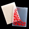 Kwan Crafts Heart Love Corner Background Plastic Embossing Folders for