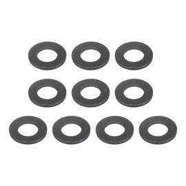 uxcell Carbon Steel Flat Washer Fits M8 Bolts, 25pcs M8 x 16 x 1.5mm Black Oxidized Grade 8.8 Alloy Steel Fasteners for Mechanical Industry