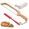 SLLFLY Bread bow Knife for Homemade and Silicone Spurtle,Bread slicer