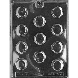 Life of the Party AO032 Medium Peanut Butter Cup Chocolate Candy Mold