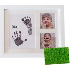 Ultimate Baby Ink Hand & Footprint Kit – Safe Ink Pad Stamp, Paper, Frame, & Stencil for Baby Shower, Registry, Newborn, New Mom Gifts