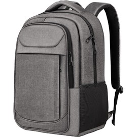 JARWAM Travel Backpack, Large Travel Backpack, 17 Inch Laptop Bag, Water Resistant Durble Slim Casual Daypack College School Computer Bag Gift for Men & Women Fits 17.3 Inch Notebook, Grey