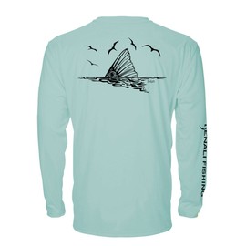 Denali Performance Fishing Men’s Teaser UPF 50+ ProtectUV Mega Solar - Redfish (Sea Frost, Large)