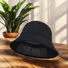 MUNSKT Women Crochet Mesh Bucket Bucket Hat Foldable Soft Lightweight