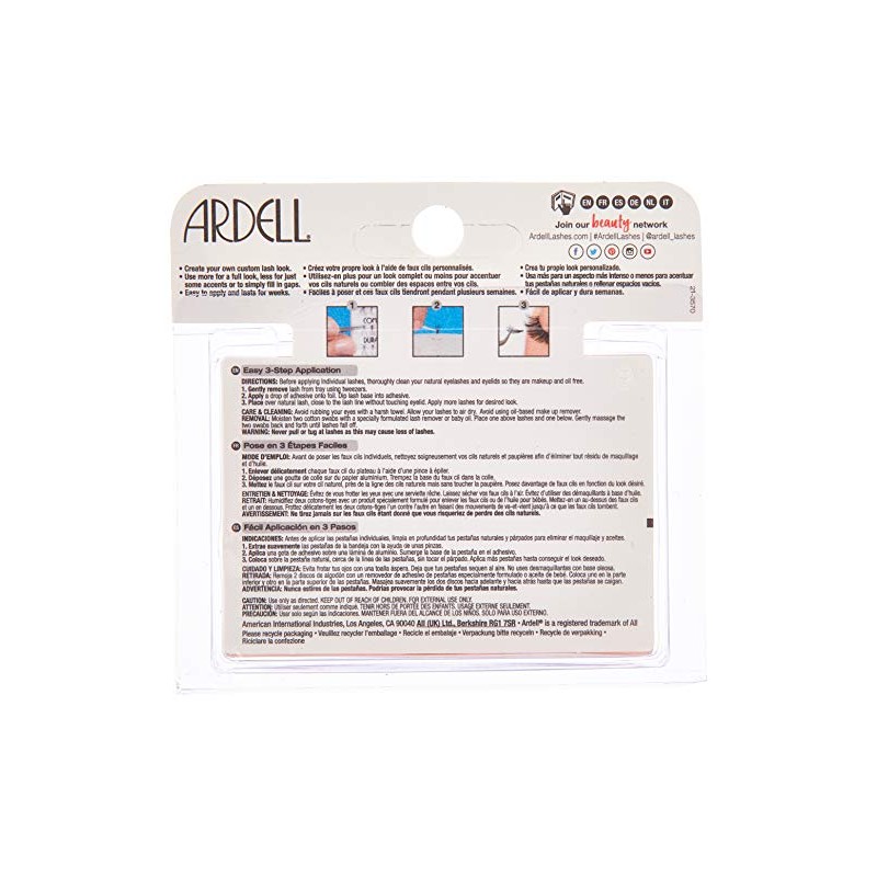 Ardell DuraLash Naturals Flare Individual Lashes, Short Black 56 ea