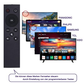 FOXRMT Universal-Fernbedienung für alle Apple TV Fernbedienungen, ErsatzFernbedienung Apple kompatibel mit Apple TV 4K/ Gen 1 2 3 4/ HD A2169 A1842 A1625 A1427 A1469 A1378 A1218