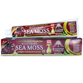 Sea Moss Essential Toothpaste - 6.5 oz Pack of 1 | A Unique Blend of Sea Moss, Mushroom, Manjistha, Curcumin, Terminalia Chebula