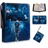 Egmelos Trading Card Binder, PU Leather Football Card Binder, Card