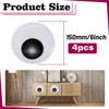 TOAOB 4pcs Large Googly Wiggle Eyes with Self Adhesive 6