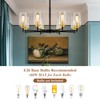 Sucolite 8-Light Chandelier for Dining Room Kitchen Island Modern Farmhouse
