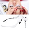 Magnifying Glasses for Eyelash Extensions with 2 LED Light Headband