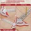 13in Woodworking Scriber Marking Line Ruler, Adjustable Stainless Steel Sliding