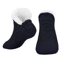 Bestomrogh Women Slipper Socks, Fluffy And Warm Fleece Lined Anti Slip Socks Home Bed Socks Girls Warm Socks Floor Socks for Women Soft Thick Christmas Sock