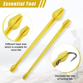 Plastic Fishing Hook Disgorger Snelled Fish Hook Remover Tool Portable Fishhook Extractor Detacher Dehooker Fishing Gear Accessory Small Large 6pcs