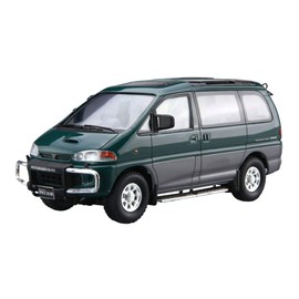 Aoshima Bunka Kyozai Aoshima 1/24 The Model Car Series No. 96 Mitsubishi PE8W Delica Space Gear 1996 Plastic Model