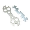 PZRT 2pcs Steel Galvanized Multi-Hole Bicycle Cycle Mountain Bike Wrench