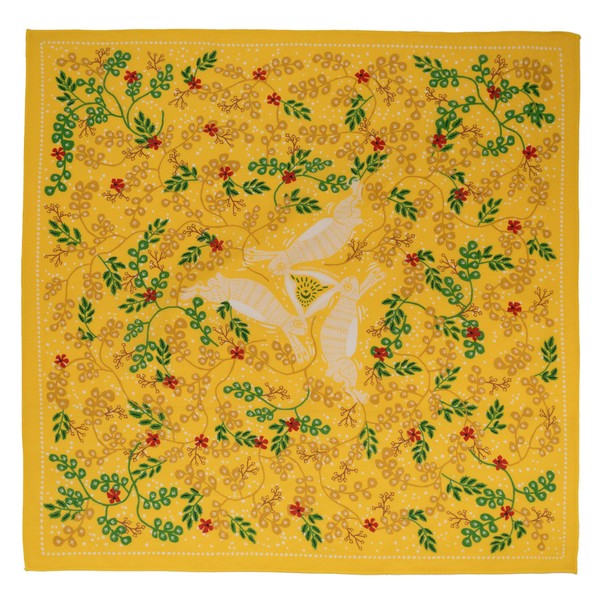 WHTE MOSS The Classic Three Hares Bandana 100% algodón, algodón