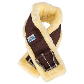 Dura-Tech Removable Fleece Western Cinches | Enhance Horse Comfort | Ease of Maintenance| Straight | Color Brown | Size 28