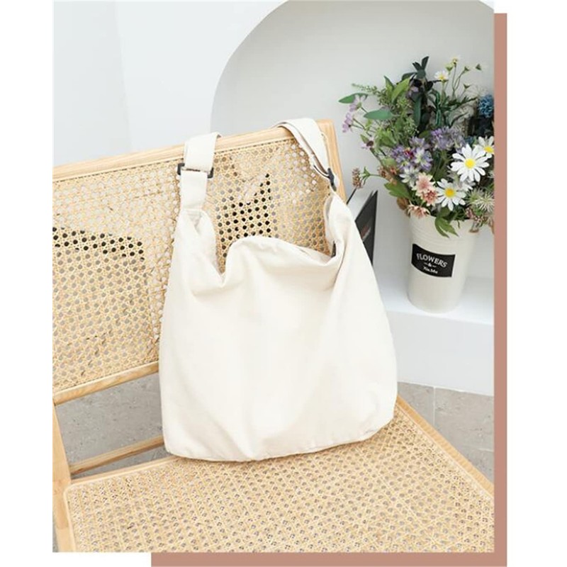 Annlaite 2137 Canvas Tote Bag, Large Capacity, A4 Size, Men's,