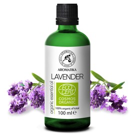Lavendelöl BIO 100ml - Lavandula Angustifolia Organic - Ätherisches BIO-Öl Naturrein - Lavendel Öl zur Aromatherapie und Entspannung - Lavendel für Duftlampen und Diffusers - Beruhigendes Öl