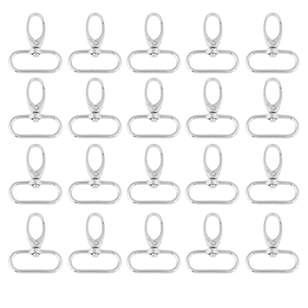 20Pcs Swivel Lobster Clasps, Jewellery Clasps, Zinc Alloy Keychain Hooks