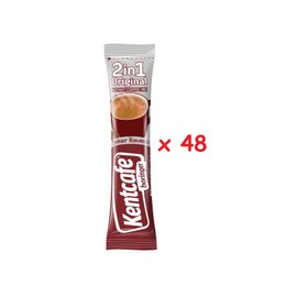 Kentcafe 2 in 1 Instant Coffee, Soluable coffee mixture without sugar, Creamy Delight: Sugar-Free 2-in-1 Instant Coffee Mix (11g, 48 Packs), Smooth Blend: 2-in-1 Instant Coffee & Milk Powder, Pour, mix and drink