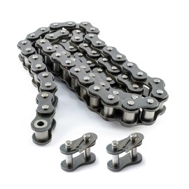 PGN #50 Roller Chain - 10 Feet + 2 Free Connecting Links - Carbon Steel Chain - 191 Links
