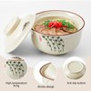 LemonRoad 4 Pack 25oz Ceramic Ramen Bowl with Lid Microwavable