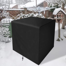 80 X 60 X 140Cm Cover Garden Furniture Cover Weatherproof Cover For Furniture Tables Chairs, Black Universal Furniture Cover Snowproof And Frostproof In Winter, Dustproof And Sunsc
