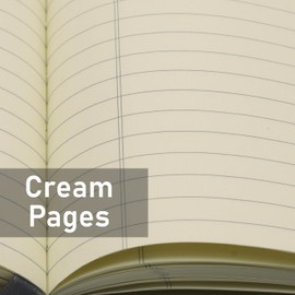 Winnable Executive Padded Journal Notebook, 7 x 9-3/4-Inch, 160 Sheets, Black