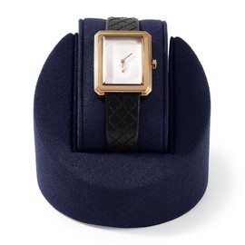 Papten J00203 Watch Stand, For 1 Watch, Microfiber, Display, Storage, Photography, Luxury, Stylish, Compatible with Eligible Invoices, Blue