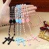 JUXINDAZYF 17'' Bulk Rosaries, Plastic Rosary Beads 12 Rosary Set
