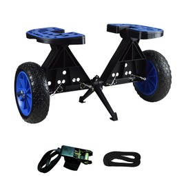 JOIERW Kayak Cart Dolly, Universal & Adjustable Canoe Dolly Cart for Paddle Board Surfboard SUP with Stainless Steel Axle Shaft