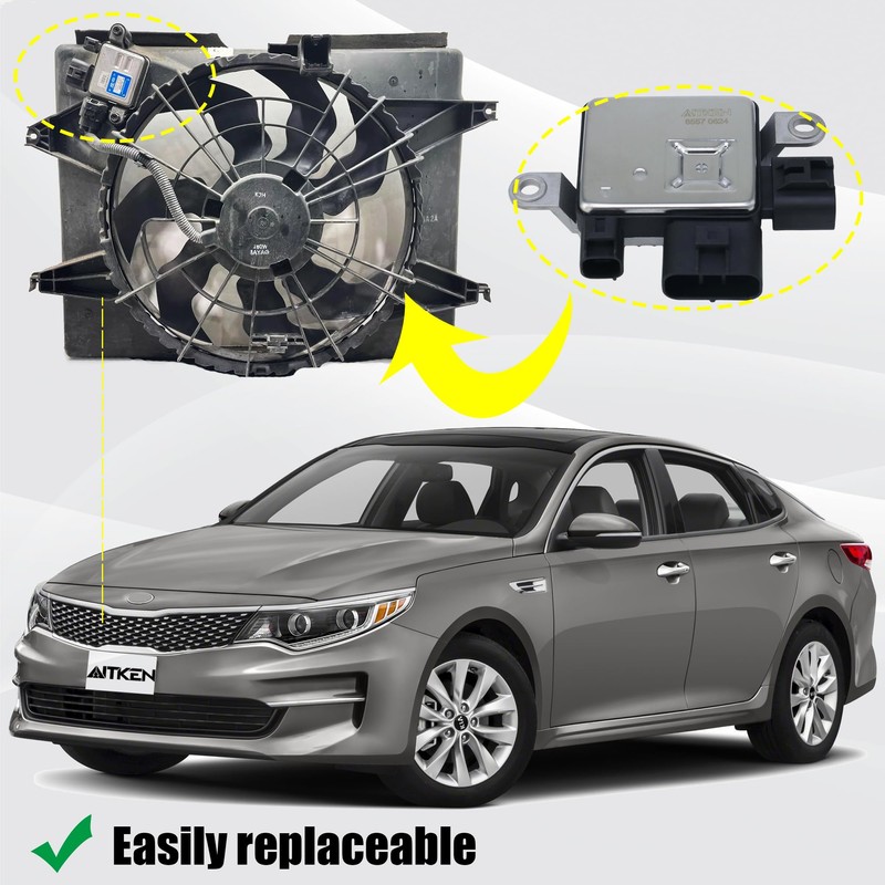 AITKEN Radiator Cooling Fan Control Module Compatible with Hyundai Sonata