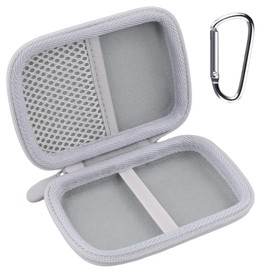 Khanka for NOTE AI Voice Recorder Hard Carrying Case,Storage Cover Compatible with Note AI Audio Recorder with Carabiner Clip,Case Only (White)